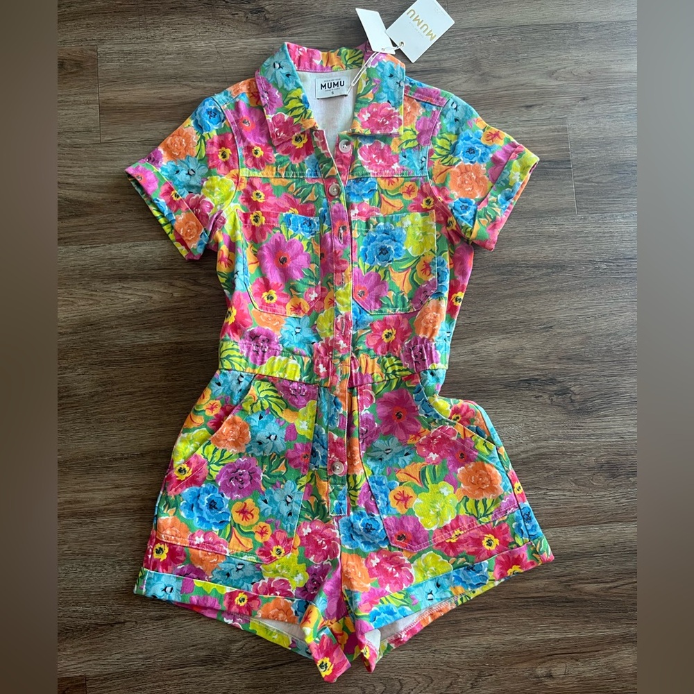Show Me Your MuMu Floral woman’s Romper - Multicolor